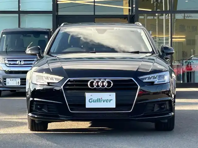 アウディ Ａ４ アバント 2．0 TFSI 愛媛県 2017(平29)年 5.8万km 黒 メーカーオプション純正ナビ/BT/AM・FM/CD/DVD/フルセグTV/ETC/純正ドライブレコーダー/全方位カメラ/追従型クルーズコントロール/D+N席パワーシート/アイドリングストップ/衝突軽減システム/オートライト/純正フロアマット/純正アルミホイール/LEDヘッドライト
