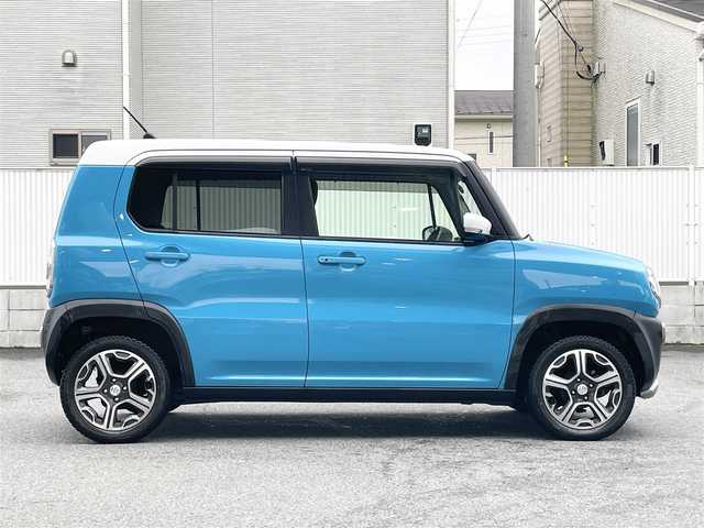スズキ ハスラー X 栃木県 2015(平27)年 8.3万km サマーブルーM ワンオーナー/ナビゲーション（CD/DVD/TV/BT/USB/AUX/SD）/ETC/シートヒーター/衝突軽減ブレーキ/グリップコントロール/ヒルディセントコントロール/ドアバイザー/保証書/取説/スペアキー