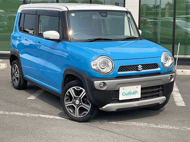 スズキ ハスラー X 道東・釧路十勝 2015(平27)年 8.3万km サマーブルーM ・４WD/・ワンオーナー/・社外メモリナビゲーション/（CD・DVD・TV・BT・USB・AUX・SD）/・スマートキー/・プッシュスタート/・ETC/・シートヒーター/・衝突軽減ブレーキ/・グリップコントロール/・ヒルディセントコントロール/・純正アルミホイール/・ドアバイザー/・保証書/・取説