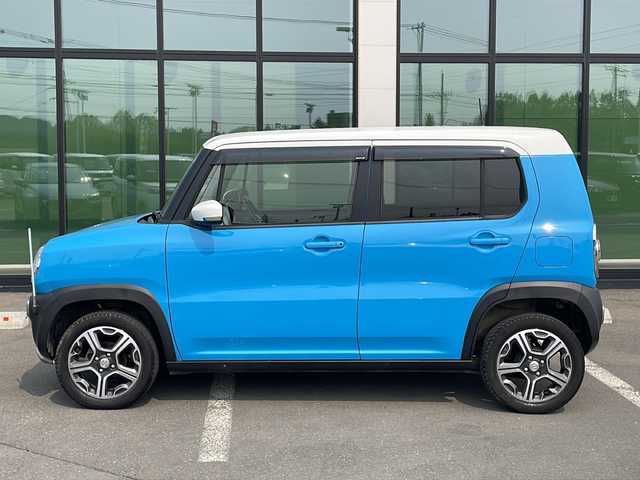 スズキ ハスラー X 道東・釧路十勝 2015(平27)年 8.3万km サマーブルーM ・４WD/・ワンオーナー/・社外メモリナビゲーション/（CD・DVD・TV・BT・USB・AUX・SD）/・スマートキー/・プッシュスタート/・ETC/・シートヒーター/・衝突軽減ブレーキ/・グリップコントロール/・ヒルディセントコントロール/・純正アルミホイール/・ドアバイザー/・保証書/・取説