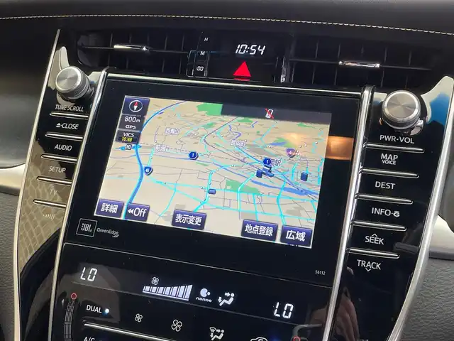 トヨタ ハリアー ハイブリッド プレミアム アドバンスドP 岩手県 2014(平26)年 8.2万km ホワイトパールクリスタルシャイン ４WD/モデリスタエアロ/JBLプレミアムサウンドシステム/ムーンルーフ/TRDハイレスポンスマフラー/パノラミックビューモニター/プリクラッシュセーフティ/レーダークルーズコントロール/レーンアシスト/オートマチックハイビーム/クリアランスソナー/横滑り防止装置/MTモード付きAT/パワーバックドア/純正ナビ/（CD/DVD/BD/フルセグ/USB/Bluetooth）/ステアリングスイッチ/ETC2.0/パワーシート/LEDヘッドライト/純正18インチアルミホイール