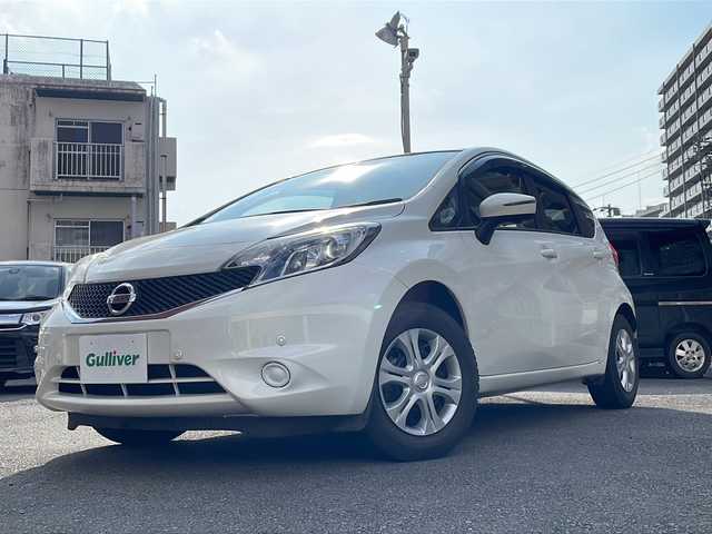 日産 ノート XVセレ +セーフ 宮崎県 2015(平27)年 3.5万km ブリリアントホワイトパール SDナビ（AM/FM/CD/USB/フルセグTV）/３６０度カメラ/ETC/デジタルインナーミラー/衝突軽減ブレーキ