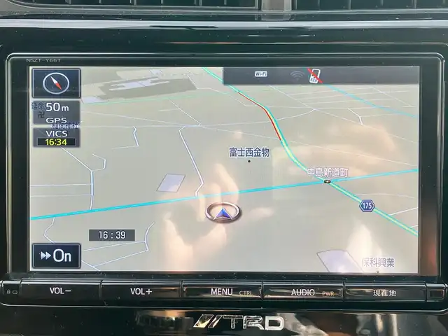 トヨタ アクア S 静岡県 2016(平28)年 8.1万km スーパーレッドⅤ 純正9インチナビ（CD/DVD/BT/フルセグ）/バックカメラ/TRDエアロ/ドライブレコーダー360°/ETC/オートエアコン/エンジンスタートボタン/パワーステアリング/パワーウィンドウ/スマートキー/スペアキー1本/純正フロアマット/社外16インチアルミホイール（DORFREN）/ABS/横滑り防止装置/オートライト/Wエアバック/TRDドアハンドルプロテクター/TRDシートベルトカバー/社外テールライト