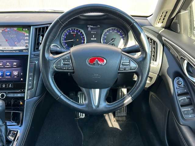 日産 スカイライン ハイブリッド 350GT FOUR Type P 道東・釧路十勝 2014(平26)年 19.9万km クリスタルホワイトパール 4WD/純正ナビ/（CD/SD/Bluetooth/USB/iPod/AUX）/バックカメラ/ETC/レーンキープアシスト/アダプティブクルーズコントロール/横滑り防止/レザーシート/シートヒーター/メモリ機能付パワーシート/LEDヘッドライト/純正17インチアルミホイール/純正フロアマット/スペアキー/説明書