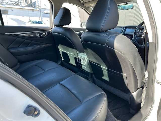 日産 スカイライン ハイブリッド 350GT FOUR Type P 道東・釧路十勝 2014(平26)年 19.9万km クリスタルホワイトパール 4WD/純正ナビ/（CD/SD/Bluetooth/USB/iPod/AUX）/バックカメラ/ETC/レーンキープアシスト/アダプティブクルーズコントロール/横滑り防止/レザーシート/シートヒーター/メモリ機能付パワーシート/LEDヘッドライト/純正17インチアルミホイール/純正フロアマット/スペアキー/説明書