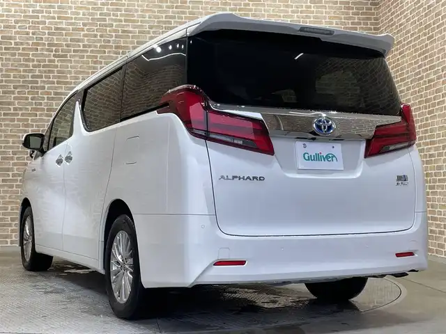 トヨタ アルファードハイブリット G 岩手県 2019(令1)年 4.6万km ラグジュアリーホワイトパールクリスタルシャインガラスフレーク ワンオーナー/４WD/12.1型後席ディスプレイ/両側パワースライドドア/パワーバックドア/トヨタセーフティセンス/プリクラッシュセーフティ/レーダークルーズコントロール/レーントレーシングアシスト/ロードサインアシスト/オートマチックハイビーム/先行車発進告知/クリアランスソナー/オートブレーキホールド/MTモード付AT/合成皮革シート/パワーシート/シートヒーター・シートベンチレーション/リヤサンシェード/純正ナビ/フルセグTV/ドライブレコーダー/ETC2.0/バックカメラ/LEDヘッドランプ/LEDフォグランプ/純正１７インチアルミホイール