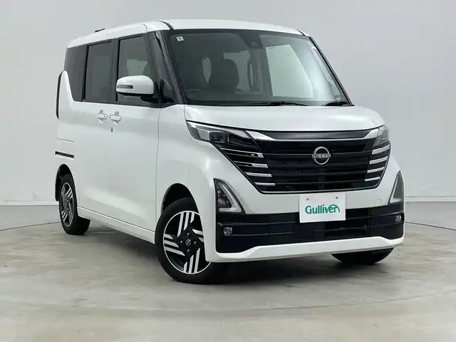 日産 ルークス HWS X プロパイロットED 新潟県 2023(令5)年 6.5万km ホワイトパール 4WD/純正メモリナビ【MJ122D-W】/　フルセグTV/Bluetooth/CD/USB/プロパイロット/衝突被害軽減ブレーキ/レーンキープアシスト/レーダークルーズコントロール/両側パワースライドドア/アラウンドビューモニター/インテリジェントルームミラー/前席シートヒーター/ステアリングヒーター/ビルトインETC/前後コーナーセンサー/アイドリングストップ/LEDヘッドライト/レザーステアリング