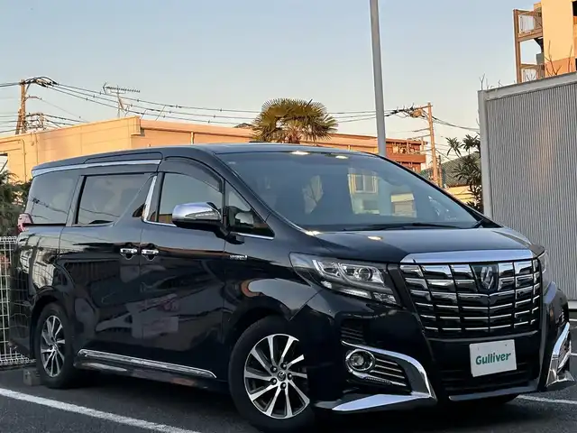 トヨタ アルファードハイブリット SR 道央・札幌 2015(平27)年 11.4万km スパークリングブラックパールクリスタルシャイン ユーザー買取車両/純正HDDナビ/【AM/FM/TV/BT/CD/SD】/純正17インチAW/JBLサウンド/エンジンスタートボタン/MTモード付AT/アイドリンクストップ/スマートキー/スペアキー×１/クルーズコントロール/ETC/USB入力端子/バックカメラ/ドライブレコーダー/両側パワースライドドア/100V電源/オットマン/3列シート/サンルーフ/パワーシート/ハーフレザーシート/AC100電源/ウォークスルー/コーナーセンサー/横滑り防止装置/衝突被害軽減システム/保証書/取扱説明書
