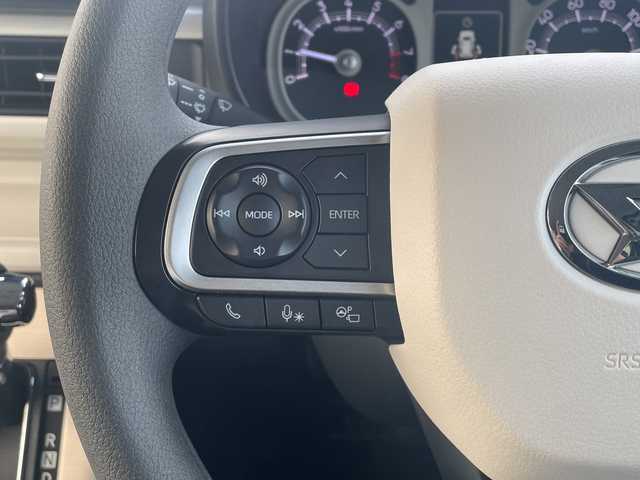 ダイハツ ムーヴ キャンバス ストライプス G 山口県 2023(令5)年 2.3万km シャイニングホワイトパール/スムーズグレーマイカメタリック 純正ディスプレイオーディオ/（USB/HDMI/Bluetooth/AppleCarPlay/androidauto）/全方位カメラ/電動パーキング/シートヒーター（D/N）/両側パワースライドドア/オートライト/オートライトハイビーム/オートブレーキホールド/ワイヤレス充電/温ドリンクホルダー/レザーシートカバー/ドライブレコーダー/ETC/アイドリングストップ