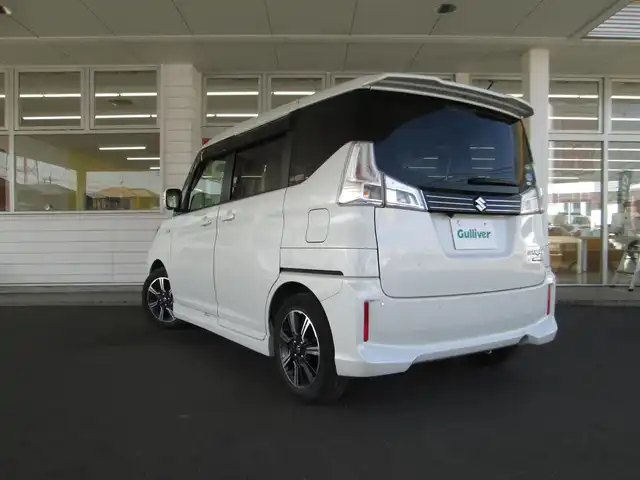 スズキ ソリオ バンディット HV MV 千葉県 2020(令2)年 4.1万km ピュアホワイトP ワンオーナー/社外８インチナビ、フルセグTV/全方位カラーモニター/オーディオ【CD/DVD/SD/MSV/BT】/デュアルカメラブレーキサポート/パワースライドドア/LEDヘッドライト&LEDフォグ/純正15インチアルミホイール/ウィンカードアミラー/リアコーナーセンサー/スイッチ付き革巻きステアリング/パドルシフト/前方ドライブレコーダー/ビルトインETC/スマートキー