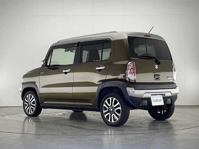 スズキ ハスラー Jスタイル Ⅲ ターボ 宮崎県 2018(平30)年 2.6万km ブレイブカーキパール/スチールシルバー 禁煙車/デュアルカメラブレーキサポート/純正8型ナビTV/（CN-RZ843/CD/DVD/Bluetooth/フルセグTV)/純正ビルトインETC/純正セキュリティアラーム/純正キセノンオートライト/純正LEDフォグ/純正15インチアルミ/純正フロアマット/レーンディパーチャーアラート/クルーズコントロール/エネチャージ/前席シートヒーター/ハーフレザーシート/ウインカードアミラー/オートエアコン（ナノイー）/本革巻ハンドル/スマートキー/プッシュエンジンスタート/スペアキー