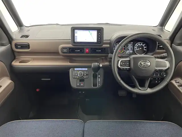 ダイハツ ムーヴ キャンバス セオリー G 愛知県 2022(令4)年 2万km サンドベージュメタリック 社外ナビ　純正ルーフキャリア　全方位カメラ　禁煙　フルセグＴＶ　シートヒーター　ＭＩＮＩＬＩＴＥホイール　ＤＶＤ再生　前後ドラレコ　両側パワスラ　スマートアシストIII　衝突軽減　オートハイビーム　フォグ　LEDオートライト　プッシュスタート　スマートキー　レーンキープ　Bluetooth　アイドリングストップ　カーテンエアバッグ　