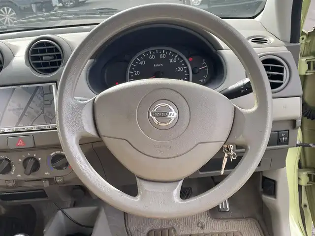 日産 ピノ S 東京都 2007(平19)年 4.7万km ライムグリーン ５MT/ストラーダナビ/ワンセグ/ＣＤ/ヘッドライトレベライザー/純正フロアマット/ドアバイザー/パワステ/パワーウィンドウ