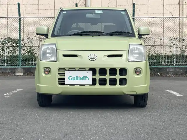 日産 ピノ S 東京都 2007(平19)年 4.7万km ライムグリーン ５MT/ストラーダナビ/ワンセグ/ＣＤ/ヘッドライトレベライザー/純正フロアマット/ドアバイザー/パワステ/パワーウィンドウ