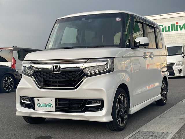 ホンダ Ｎ ＢＯＸ カスタム G L ターボ ホンダセンシング 香川県 2018(平30)年 3.5万km プラチナホワイトパール 純正8インチディーラーOPナビ（フルセグTV/CD，DVD/BT)/バックカメラ/ドライブレコーダー/両側パワースライドドア/コーナーセンサー/ビルトインETC/オートライト/ターボ