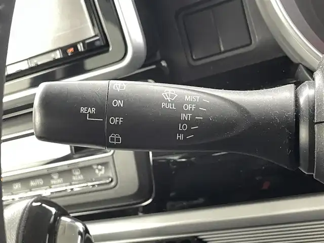 スズキ スペーシア カスタム HYBRID XS ターボ 福井県 2019(平31)年 3.8万km ブルーイッシュブラックパール3 純正8インチナビ/型式：CN-RZ843/【AM/FM/CD/Bluetooth/フルセグTV】/バックカメラ/ETC/両側電動スライドドア/アイドリングストップ/オートライト/LEDヘッドライド/プッシュスタート/スマートキー/衝突軽減ブレーキ/クルーズコントロール