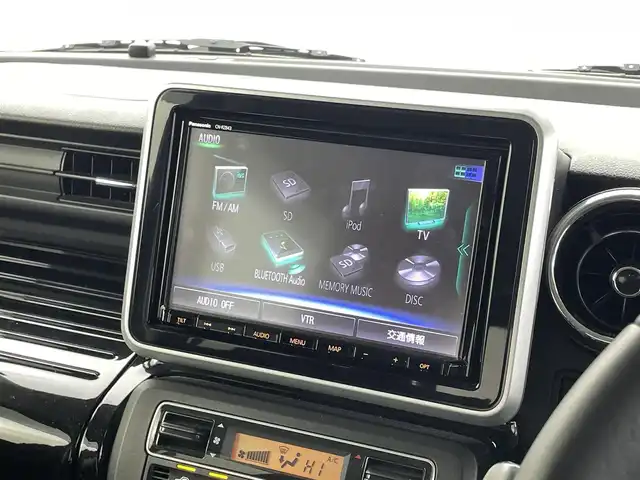 スズキ スペーシア カスタム HYBRID XS ターボ 福井県 2019(平31)年 3.8万km ブルーイッシュブラックパール3 純正8インチナビ/型式：CN-RZ843/【AM/FM/CD/Bluetooth/フルセグTV】/バックカメラ/ETC/両側電動スライドドア/アイドリングストップ/オートライト/LEDヘッドライド/プッシュスタート/スマートキー/衝突軽減ブレーキ/クルーズコントロール