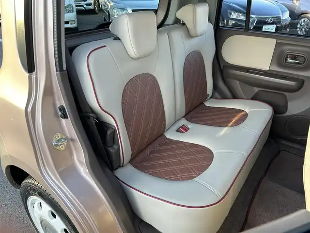 スズキ ラパン ショコラ X 愛媛県 2014(平26)年 4.4万km ピンク パナソニック製ナビ/BT/AM・FM/CD/DVD/バックカメラ/ETC/AAC/スマートキー/純正フロアマット/純正ホイールキャップ/アイドリングストップ/ベンチシート