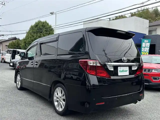 トヨタ アルファード 240S 熊本県 2008(平20)年 10.5万km ブラック ワンオーナー/サンルーフ/社外ナビ（CN-HDS700TD)/【フルセグTV/CD/DVD/ラジオ】/バックカメラ/ALPINEフリップダウンモニター(TMX-R1100)/両側パワースライドドア/ドライブレコーダー/コーナーセンサー/2列目オットマン/純正18インチアルミホイル/ビルトインETC/オートライト/横滑り防止装置/盗難防止装置/カーテンエアバック/純正フロアマット/保証書/取扱説明書