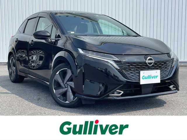 日産 オーラ G レザーエディション 滋賀県 2022(令4)年 2.8万km 黒 純正ナビ/（BT/フルセグ/USB）/全方位カメラ/ビルトインETC2.0/衝突軽減システム/盗難防止装置/追従クルーズコントロール/デジタルインナーミラー/レザーシート/シートヒーター/ステアリングヒーター/ステアリングスイッチ/革巻きステアリング/ブラインドスポットモニター/コーナーセンサー/LEDヘッドライト/オートマチックハイビーム/ドライブレコーダー/純正アルミホイール/スマートキー