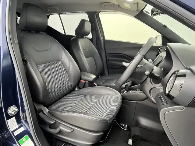 日産 キックス X 大阪府 2020(令2)年 5.1万km ダークブルー プロパイロット/インテリジェントエマージェンシーブレーキ/純正9インチナビ/（フルセグTV/DVD/Bluetooth/USB）/アラウンドビューカメラ/ビルトインETC/前席シートヒーター/プッシュスタート/ステアリングリモコン/LEDオートライト/LEDフォグランプ/純正17インチAW/アイドリングストップ/横滑り防止装置/ハンドルヒーター/ルーフレール/電動格納ミラー/ドアバイザー