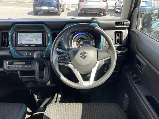 スズキ ハスラー HYBRID G 山梨県 2021(令3)年 11.5万km デニムブルー ガンメタリック 2トーン (株)IDOMが運営する【じしゃロン甲府店】の自社ローン専用車両になります。/こちらは現金またはオートローンご利用時の価格です。自社ローンご希望の方は別途その旨お申付け下さい/パイオニア製7型メモリーナビ/（CD・DVD・SD・BTオーディオ）/バックカメラ/ETC/D+N席シートヒーター/社外フロアマット/スマートキーｘ２