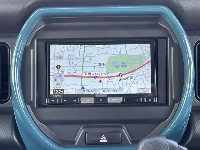スズキ ハスラー HYBRID G 山梨県 2021(令3)年 11.5万km デニムブルー ガンメタリック 2トーン (株)IDOMが運営する【じしゃロン甲府店】の自社ローン専用車両になります。/こちらは現金またはオートローンご利用時の価格です。自社ローンご希望の方は別途その旨お申付け下さい/パイオニア製7型メモリーナビ/（CD・DVD・SD・BTオーディオ）/バックカメラ/ETC/D+N席シートヒーター/社外フロアマット/スマートキーｘ２