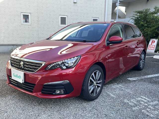 プジョー ３０８ SW アリュール ブルーHDi 兵庫県 2019(平31)年 3.4万km 赤 純正ナビ　ラジオ、USB/ETC/バックカメラ/衝突被害軽減ブレーキ/コーナーセンサー/前方ドライブレコーダー/ハーフレザーシート/アイドリングストップ/プッシュスタート/スマートキー×２