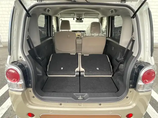 ダイハツ ムーヴ キャンバス G メイクアップ リミテッド　SAⅢ 福岡県 2020(令2)年 4.8万km パールホワイトⅢ/ナチュラルベージュマイカメタリック 2トーン 純正8型SDナビ(フルセグTV/CD/DVD/BT)/全方位/衝突軽減/ドラレコ/両側パワスラ/ルーフラック/ETC/USB/HDMI/純正フロアマット/純正LED/プッシュスタート/スマートキー