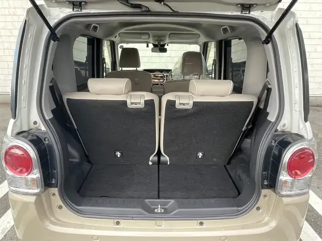 ダイハツ ムーヴ キャンバス G メイクアップ リミテッド　SAⅢ 福岡県 2020(令2)年 4.8万km パールホワイトⅢ/ナチュラルベージュマイカメタリック 2トーン 純正8型SDナビ(フルセグTV/CD/DVD/BT)/全方位/衝突軽減/ドラレコ/両側パワスラ/ルーフラック/ETC/USB/HDMI/純正フロアマット/純正LED/プッシュスタート/スマートキー