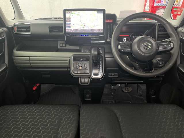 スズキ スペーシア ギア HYBRID XZターボ 広島県 2024(令6)年 4.5万km モスグレーメタリック スズキセーフティサポート/アルパイン11インチナビ/CD/DVD/DTV/Bluetooth/バックカメラ/両側パワースライドドア/レーダークルーズコントロール/LEDオートライト/ステアリングスイッチ/ステアリングヒーター/シートヒーター/ルーフレール/ビルトインETC/ミラー一体型ドライブレコーダー/ラバーフロアマット/電動格納ミラー/電子パーキング/純正14インチアルミホイール