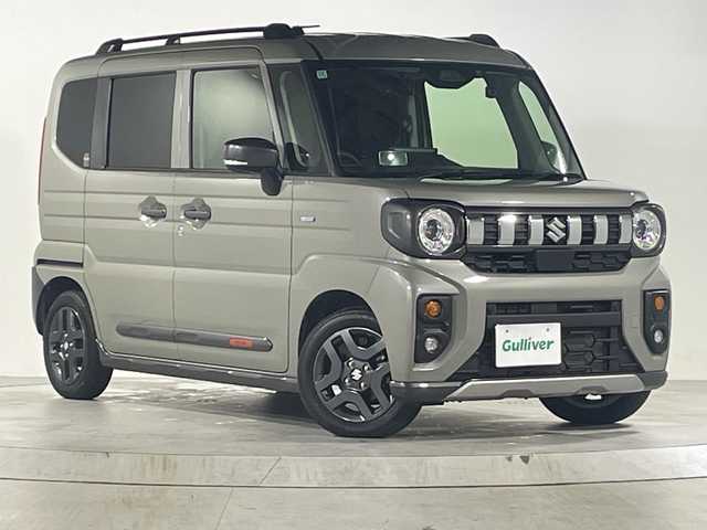 スズキ スペーシア ギア HYBRID XZターボ 広島県 2024(令6)年 4.5万km モスグレーメタリック スズキセーフティサポート/アルパイン11インチナビ/CD/DVD/DTV/Bluetooth/バックカメラ/両側パワースライドドア/レーダークルーズコントロール/LEDオートライト/ステアリングスイッチ/ステアリングヒーター/シートヒーター/ルーフレール/ビルトインETC/ミラー一体型ドライブレコーダー/ラバーフロアマット/電動格納ミラー/電子パーキング/純正14インチアルミホイール