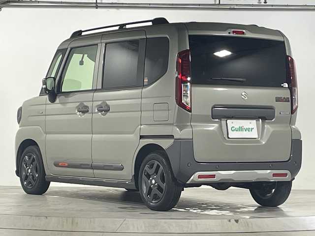 スズキ スペーシア ギア HYBRID XZターボ 広島県 2024(令6)年 4.5万km モスグレーメタリック スズキセーフティサポート/アルパイン11インチナビ/CD/DVD/DTV/Bluetooth/バックカメラ/両側パワースライドドア/レーダークルーズコントロール/LEDオートライト/ステアリングスイッチ/ステアリングヒーター/シートヒーター/ルーフレール/ビルトインETC/ミラー一体型ドライブレコーダー/ラバーフロアマット/電動格納ミラー/電子パーキング/純正14インチアルミホイール