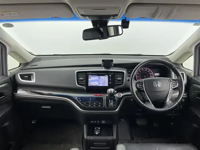 ホンダ オデッセイ アブソルート EX ADV 大分県 2015(平27)年 7.4万km ホワイトオーキッドパール 純正ナビ/（フルセグ/CD/DVD/Bluetooth）/全方位カメラ/フリップダウンモニター/ビルトインETC/前方ドライブレコーダー/衝突軽減ブレーキ/ブラインドスポットモニター/レーダークルーズコントロール/レザーシート/前席シートヒーター/運転席パワーシート/両側パワースライドドア/ステアリングスイッチ/保証書・取扱説明書/カーテンエアバッグ