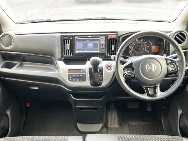 ホンダ Ｎ ＷＧＮ G スタイリッシュパッケージ 愛知県 2015(平27)年 3.5万km スマートブラック ワンオーナー/ハーフレザーシート/純正ディスプレイオーディオ(Gathers WX-151C)/ワンセグTV・CD・FM・AM・ipod・USB・HDMI/バックカメラ/クルーズコントロール/HIDヘッドライト/プッシュスタート/スマートキー/ECONスイッチ/アイドｆリングストップ/ステアリングスイップ/純正フロアマット/純正ドアバイザー/横滑り防止/保証書/取扱説明書/スペアキー