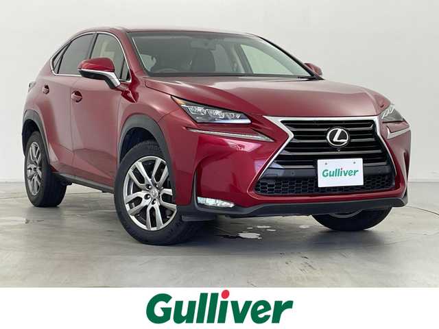 レクサス ＮＸ 200t バージョンL 群馬県 2015(平27)年 3.8万km レッドマイカクリスタルシャイン パノラミックビューモニター/ブラインドスポットモニター/＝＝＝＝＝/純正7インチナビ/・AM/FM/CD/DVD/SD/USB/AUX/Bluetooth/フルセグTV/本革シート（運転席ポジションメモリー/運転席・助手席ベンチレーション機能付）/三眼フルLEDヘッドランプ（ロー・ハイビーム）＆LEDフロントターンシグナルランプ/クルーズコントロール/パワーバックドア/4.2インチTFTカラーマルチインフォメーションディスプレイ/ステアリングヒーター