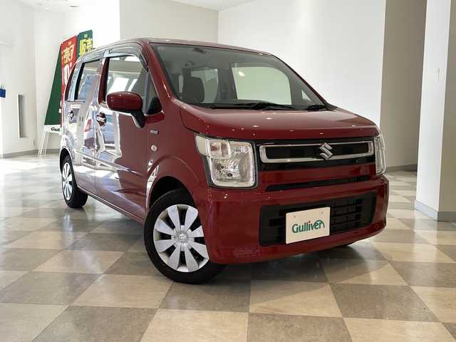 スズキ ワゴンＲ HYBRID FX 福井県 2020(令2)年 1.6万km フェニックスレッドパール ＥＴＣ／シートヒーター／オートライト／盗難防止装置／横滑り防止装置／アイドリングストップ／カーオーディオ／電動格納ミラー／ヘッドライトレベライザー／純正フロアマット／純正ドアバイザー／リモコンキー