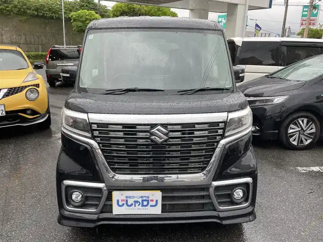 スズキ スペーシア カスタム HYBRID GS 福岡県 2018(平30)年 7.6万km ブルーイッシュブラックパール3 (株)IDOMが運営する【じしゃロン八幡西店】の自社ローン専用車両になります。こちらは現金またはオートローンご利用時の価格です。自社ローンご希望の方は別途その旨お申付け下さい/社外メモリナビ /ワンセグ/バックカメラ/片側パワースライドドア/LEDヘッドライト/オートライト/ETC