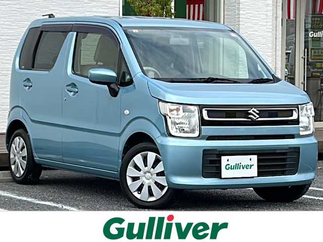スズキ ワゴンＲ FA 千葉県 2018(平30)年 8万km フィズブルーパールメタリック ナビＡＶＩＣ－ＲＺ８１０　ＢＴ　ＭＳＶ　フルセグＴＶ　ＤＶＤ　セキュリティアラーム　キーレス　マット　バイザー　リアプライバシーガラス　横滑り防止　フィズブルーパールメタリック