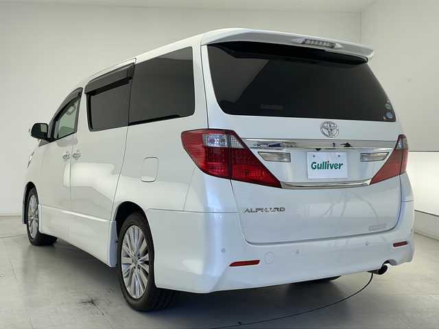 トヨタ アルファード 240S Cパッケージ 千葉県 2014(平26)年 4.5万km ホワイトパールクリスタルシャイン 社外フリップダウンモニター/コーナーセンサー（前後）/社外SDナビ/　（Bluetooth/CD/DVD/フルセグTV）/バックカメラ/純正ビルトインETC/MTモード付AT/パワーシート（D/N席）/シートメモリ/両側パワースライドドア/純正フロアマット/電動リアゲート/電格ミラー/社外サイドバイザー/オートライト/LEDヘッドライト/純正18インチアルミホイール
