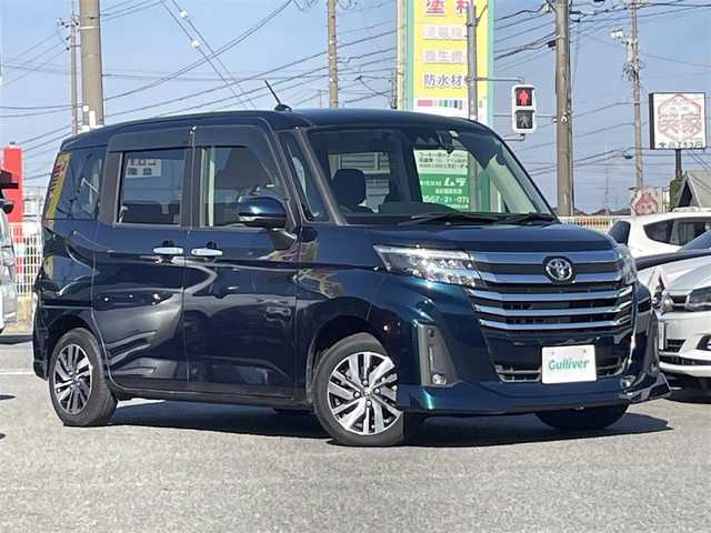 トヨタ ルーミー カスタムG 愛知県 2021(令3)年 9.2万km レーザーブルークリスタルシャイン /禁煙/ワンオーナー//9インチメモリナビ/フルセグ/CD/DVD/SD/MSV/HDMI//USB/BT/バックカメラ/全天周ドラレコ/ビルトインETC//革巻きステア/ステアスイッチ//オートリトラウィンカーミラー//電動パーキングブレーキ//リアロールサンシェード//純正14インチAW//純正フロアマット/純正ドアバイザー//純正LEDオートライト/オートハイビーム//純正LEDフォグランプ//スマートアシスト/対車・対歩行者衝突警報//対車・対歩行衝突回避支援ブレーキ/車線逸脱警報//ふらつき警報/先行車発進告知/ACC/RSA/ADB//バニティミラー//新車時保証書//取扱説明書