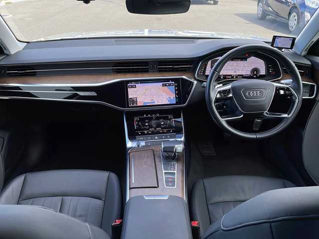 アウディ Ａ６ 55TFSIクワトロ デビューPKG 山口県 2019(平31)年 5.2万km グレイシアホワイトメタリック MMIナビゲーション/・BT/フルセグTV/USB/SD/360°ドライブレコーダー(ZDR 037)/SUPER CATレーダー/ＥＴＣ/バーチャルコクピット/OP アシスタンスパッケージ/・カーブストーンアシスト/・サラウンドビューカメラ/・リヤサイドエアバック/アダプティブウインドワイパー)/OP ドライビングパッケージ/・ダイナミックオールホイールステアリング/・ダンピングコントロールサスペンション/黒革シート/・前席シートヒーター/・前席パワーシート/アウディプレセンス/アダプティブドライブアシスト(クルコン)/アウディアクティブレーンアシスト/アウディサイドアシスト/アウディパーキングシステム/フロントクロストラフィックアシスト/オートマチックハイビーム/アウディドライブセレクト/スマートキー/パドルシフト/LEDヘッドライト/純正20インチAW