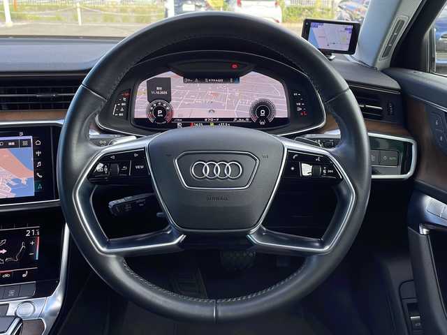 アウディ Ａ６ 55TFSIクワトロ デビューPKG 山口県 2019(平31)年 5.2万km グレイシアホワイトメタリック MMIナビゲーション/・BT/フルセグTV/USB/SD/360°ドライブレコーダー(ZDR 037)/SUPER CATレーダー/ＥＴＣ/バーチャルコクピット/OP アシスタンスパッケージ/・カーブストーンアシスト/・サラウンドビューカメラ/・リヤサイドエアバック/アダプティブウインドワイパー)/OP ドライビングパッケージ/・ダイナミックオールホイールステアリング/・ダンピングコントロールサスペンション/黒革シート/・前席シートヒーター/・前席パワーシート/アウディプレセンス/アダプティブドライブアシスト(クルコン)/アウディアクティブレーンアシスト/アウディサイドアシスト/アウディパーキングシステム/フロントクロストラフィックアシスト/オートマチックハイビーム/アウディドライブセレクト/スマートキー/パドルシフト/LEDヘッドライト/純正20インチAW