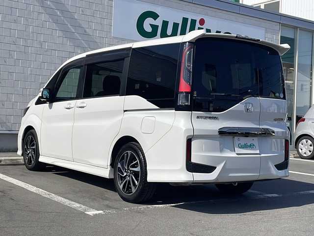 ホンダ ステップワゴン スパーダ クルスピセンシング 静岡県 2020(令2)年 4.5万km プラチナホワイトパール ワンオーナー/純正ナビ/　フルセグTV/BTオーディオ/MSV/DVD/バックカメラ/パドルシフト/ハーフレザーシート/前席シートヒーター/ドライブレコーダー/LEDヘッドライト/サイド、カーテンエアバック