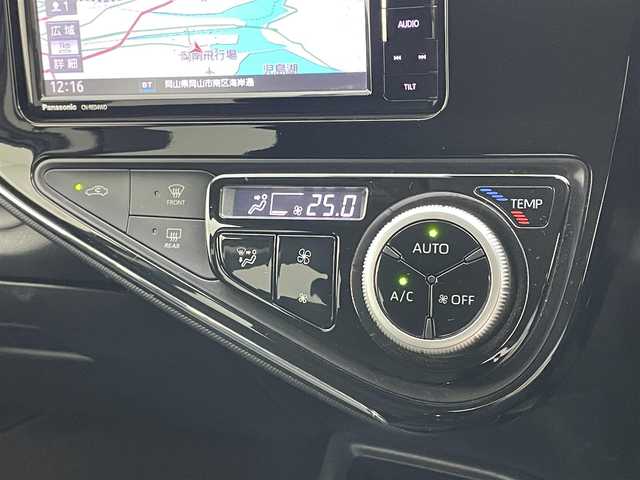 トヨタ アクア S スタイルブラック 岡山県 2018(平30)年 11.3万km ダークブルーマイカ プリクラッシュセーフティー/レーンキープアシスト/社外SDナビゲーション/(CD/DVD/SD/BT/USB/デジタルTV)/バックモニター/ビルトインETC/社外ドライブレコーダー前方/LEDヘッド＆フォグランプ