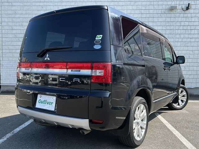 三菱 デリカＤ：５ G－Power package 秋田県 2010(平22)年 12.1万km ディープブラックマイカ ・４WD/・社外ナビ/・フルセグ/・スマートキー/・両側パワースライドドア/・３列シート/・ETC/・MTモード付AT/・クルーズコントロール