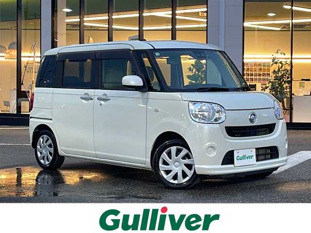 ダイハツ ムーヴ キャンバス X SA Ⅲ 新潟県 2020(令2)年 5.2万km パールホワイトⅢ 4WD/社外SDナビ/(BT/AM/FM/CD/ワンセグTV)/両側パワースライドドア/バックカメラ/シートヒーター(運転席)/衝突被害軽減システム/ABS/横滑り防止装置/コーナーセンサー/レーンキープアシスト/盗難防止装置/オートマチックハイライト/電動格納ミラー/プッシュスタート