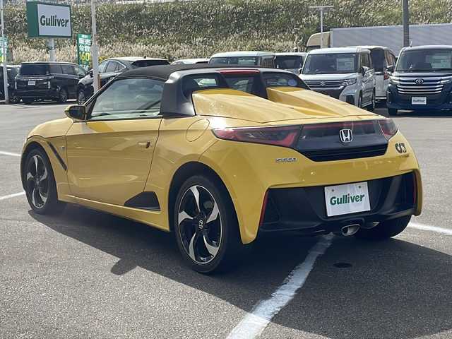 ホンダ Ｓ６６０ α 青森県 2015(平27)年 2.5万km カーニバルイエローⅡ ・6速MT/・スマートキー/・プッシュスタート/・クルーズコントロール/・無限シフトノブ/・横滑り防止/・オートライト/・タコメーター/・社外フロアマット/・ETC/・純正16AW