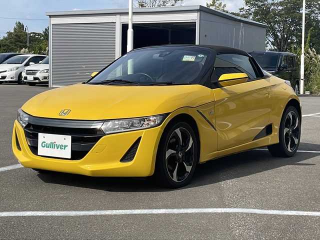 ホンダ Ｓ６６０ α 青森県 2015(平27)年 2.5万km カーニバルイエローⅡ ・6速MT/・スマートキー/・プッシュスタート/・クルーズコントロール/・無限シフトノブ/・横滑り防止/・オートライト/・タコメーター/・社外フロアマット/・ETC/・純正16AW