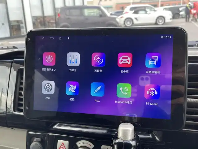 スズキ エブリィ ワゴン PZターボ 長崎県 2013(平25)年 11.7万km ブルーイッシュブラックパール3 社外ディスプレイオーディオ/シートヒーター/左パワースライドドア/社外ハンドル/ETC/シートカバー/ドライブレコーダー